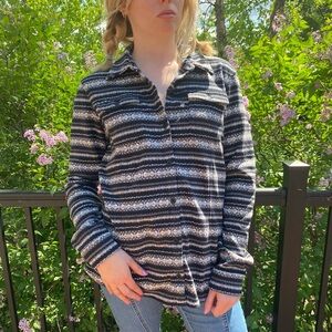 Cozy Eddie Bauer Fleece Button Down